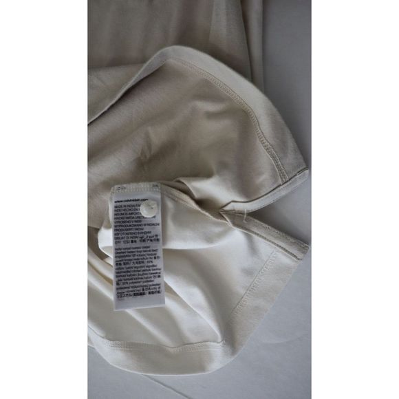 Calvin Klein Men's Sz 2XL Taupe/White Colorblock Smooth Cotton Polo Shirt $70 - Picture 6 of 7